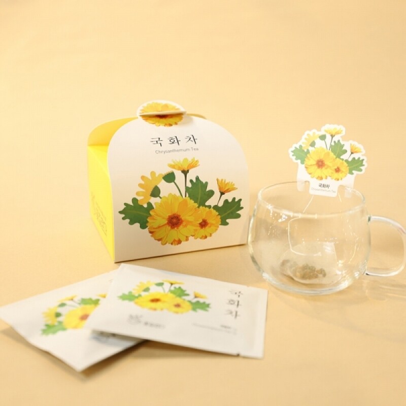 꽃길걷다, 외국인선물, 한국기념품, 주문제작, 바이어선물, 유자차, 캐모마일차, 작두콩차